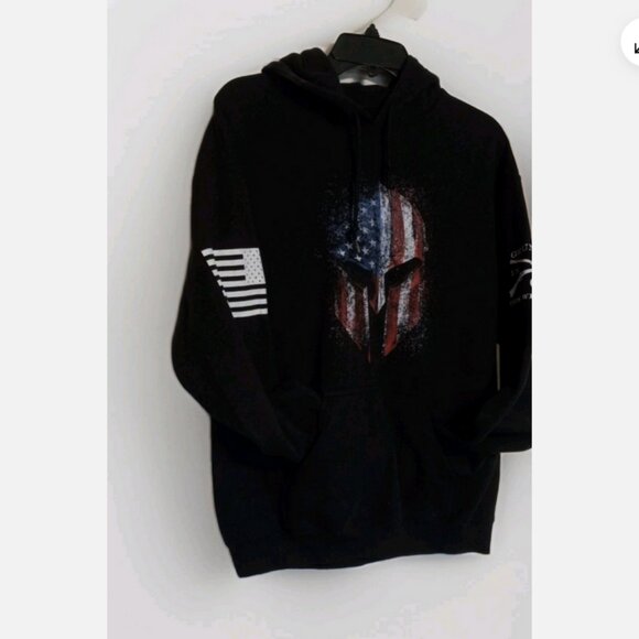 Grunt Style Spartan 2.0 Mens Hoodie black long sleeve Medium - Picture 2 of 5